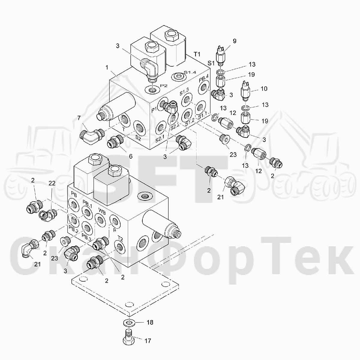 Блок клапанов, тормоза | СканФорТек