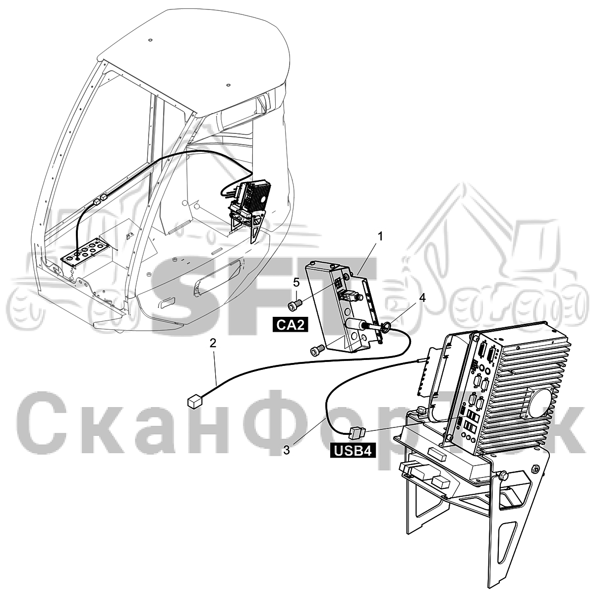 Электрооборудование камера заднего вида S/N 9110062241- | СканФорТек