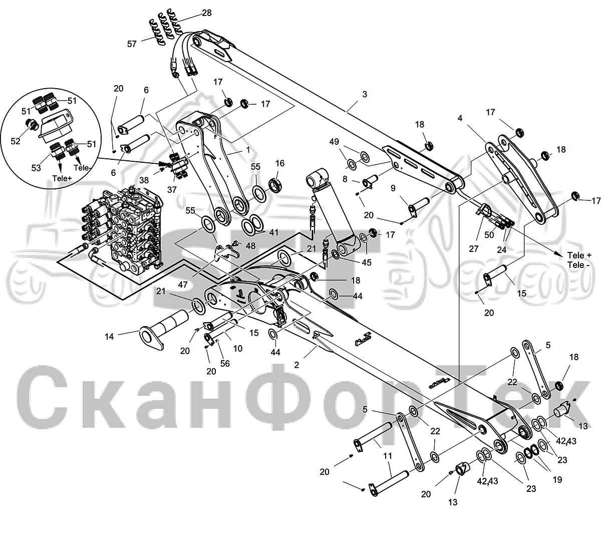 Основная стрела 10 м 9510004501- | СканФорТек