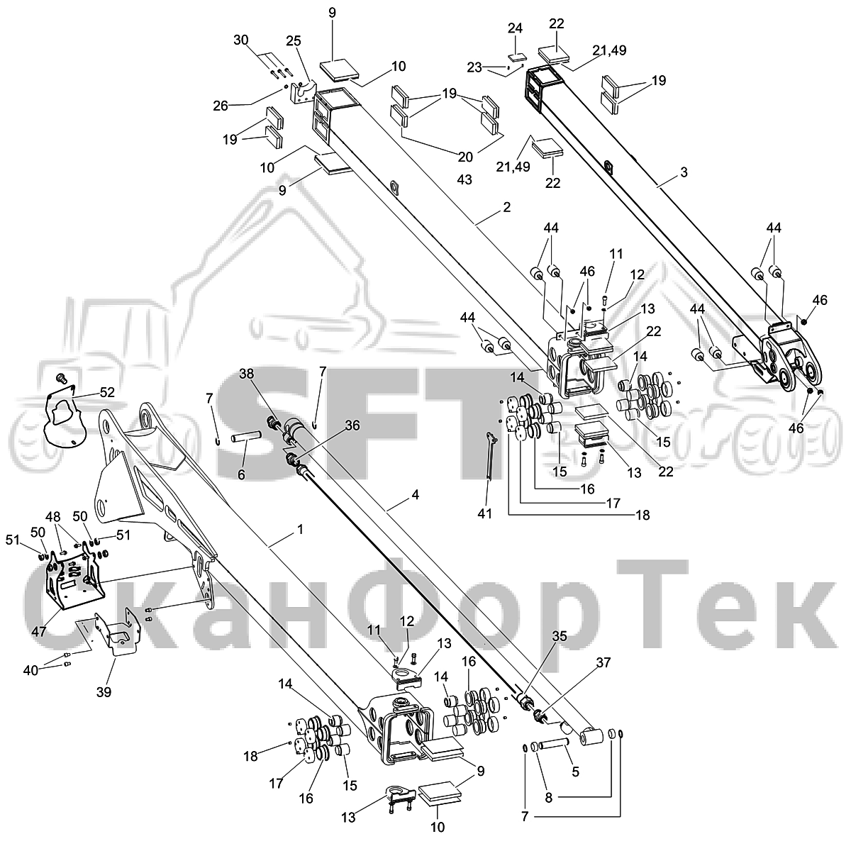 Стрела, наружная DT 9110062361- | СканФорТек