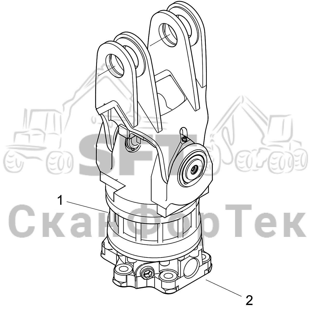 Поворотное устройство G 121 Protec 2 без тормозов | СканФорТек