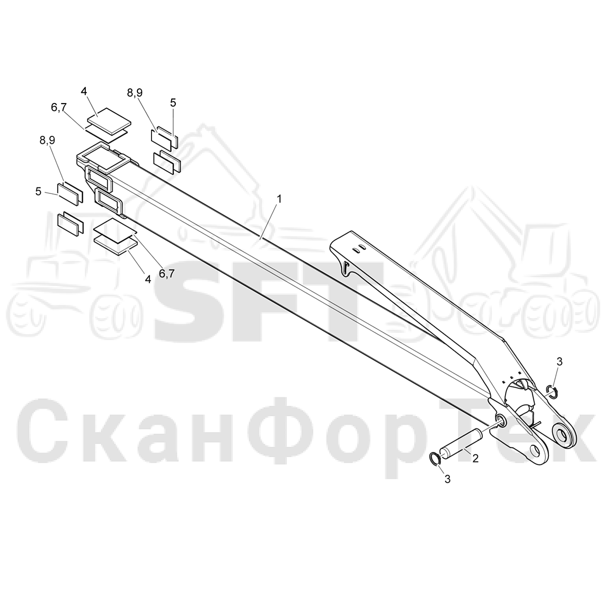 Телескопическая стрела | СканФорТек