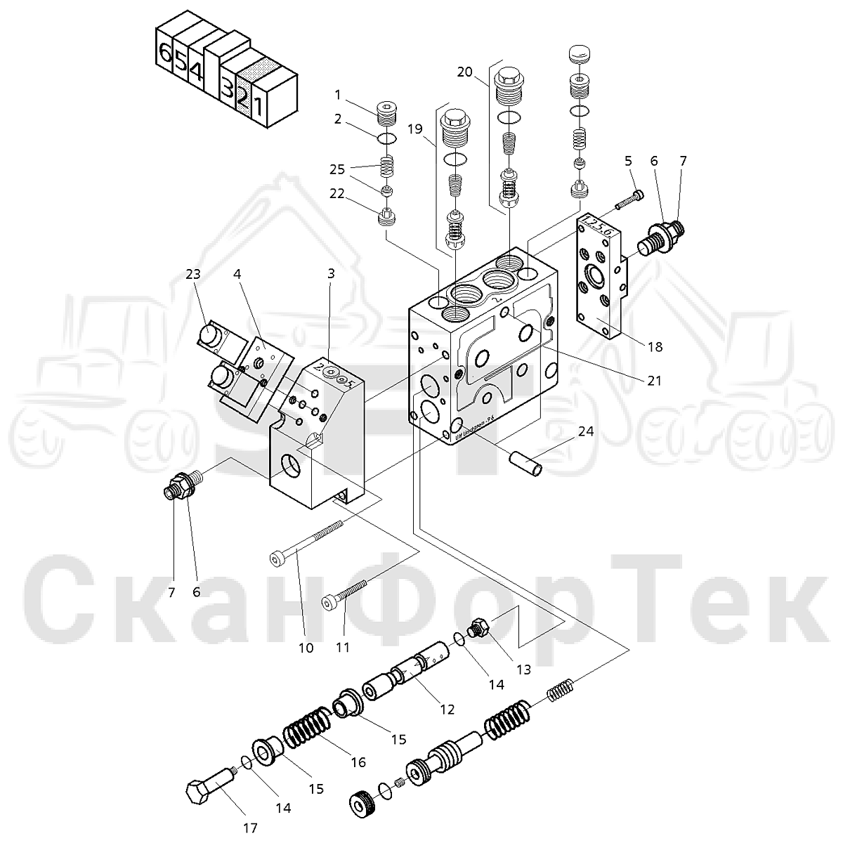 Клапан 2, наклон вверх-вниз | СканФорТек