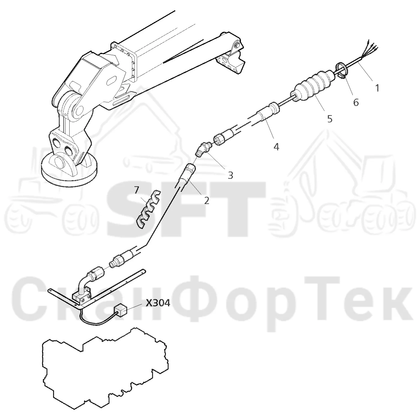 Схема: Crane-head CRH 15 electric