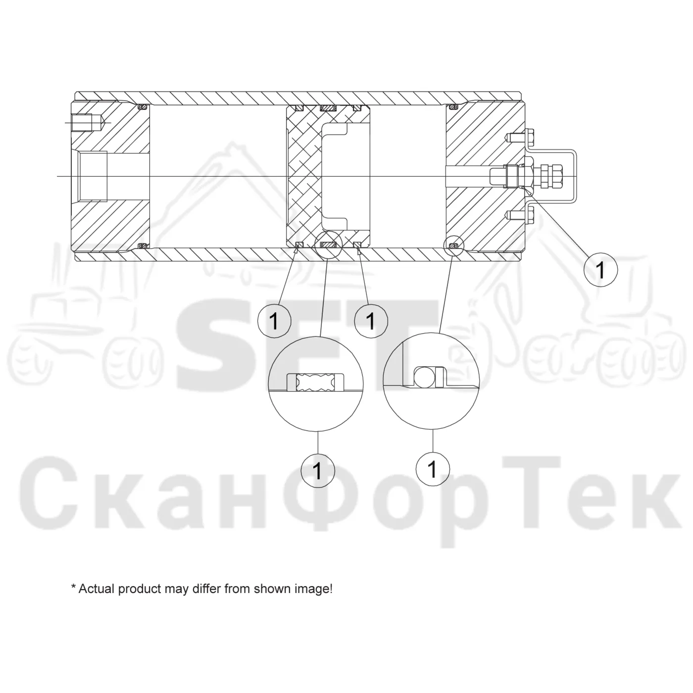 Схема: Accumulator topsaw · Комплект прокладок - Аккумуляторная батарея