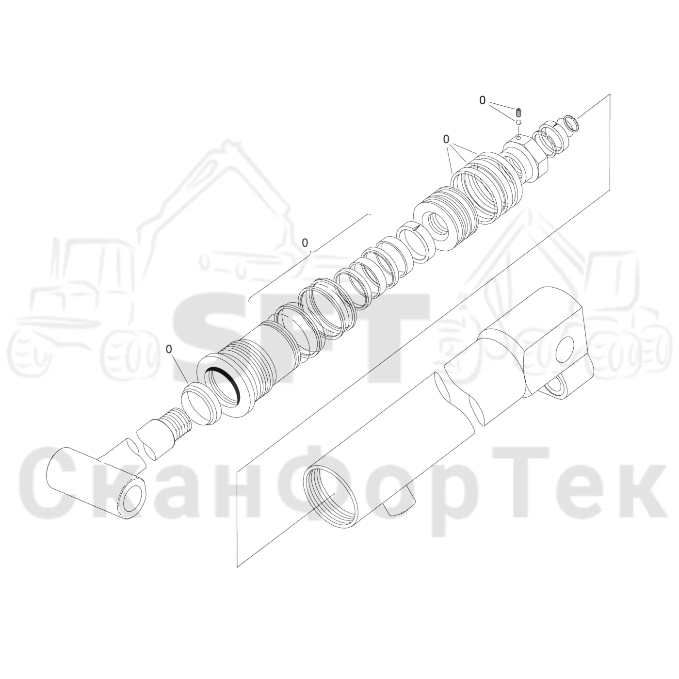 Схема: Запасные части цилиндра