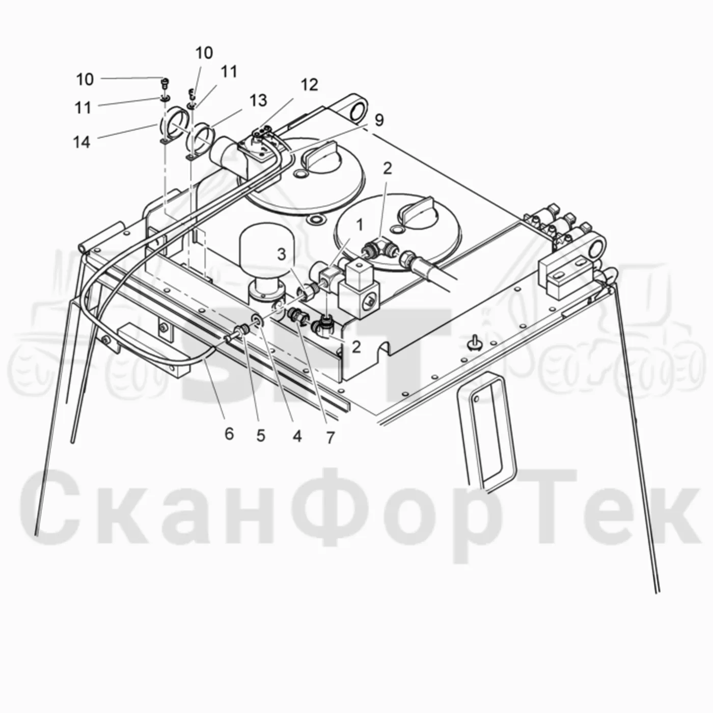 Схема: Вакуумный насос