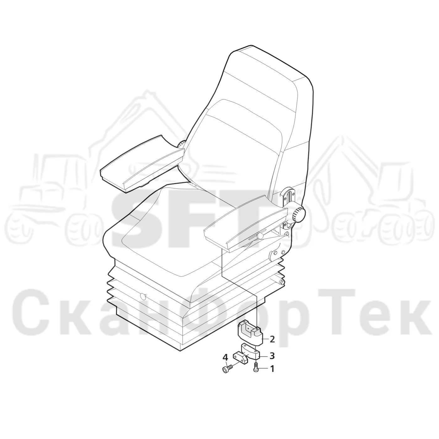 Схема: Подлокотник BE-GE