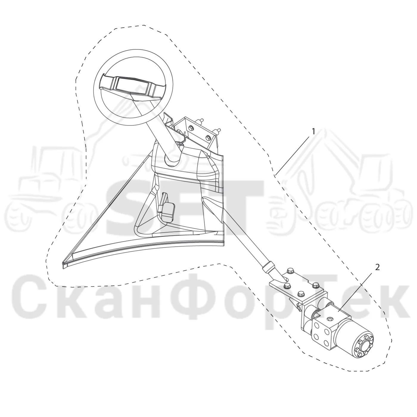 Схема: Рулевая колонка