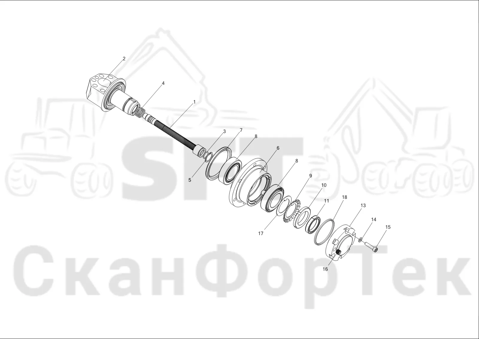 Схема: Корпус подшипника 1093018195-