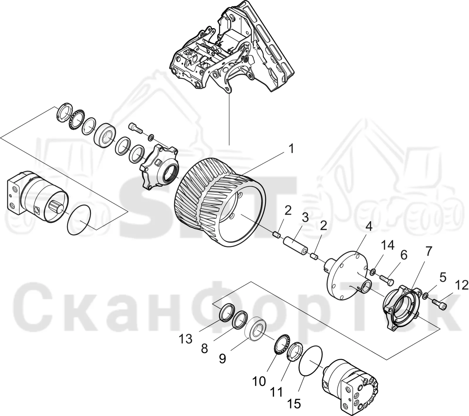 Схема: Подающий ролик VFR 5042 C