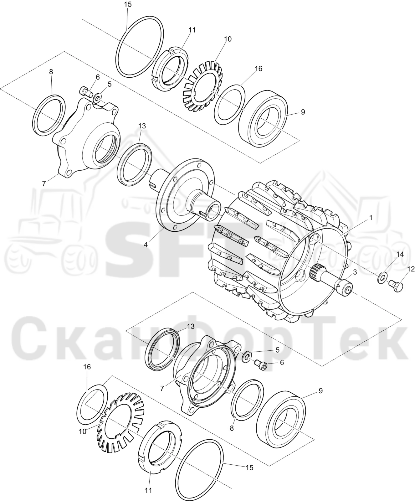Схема: Подающий ролик  1093020478-