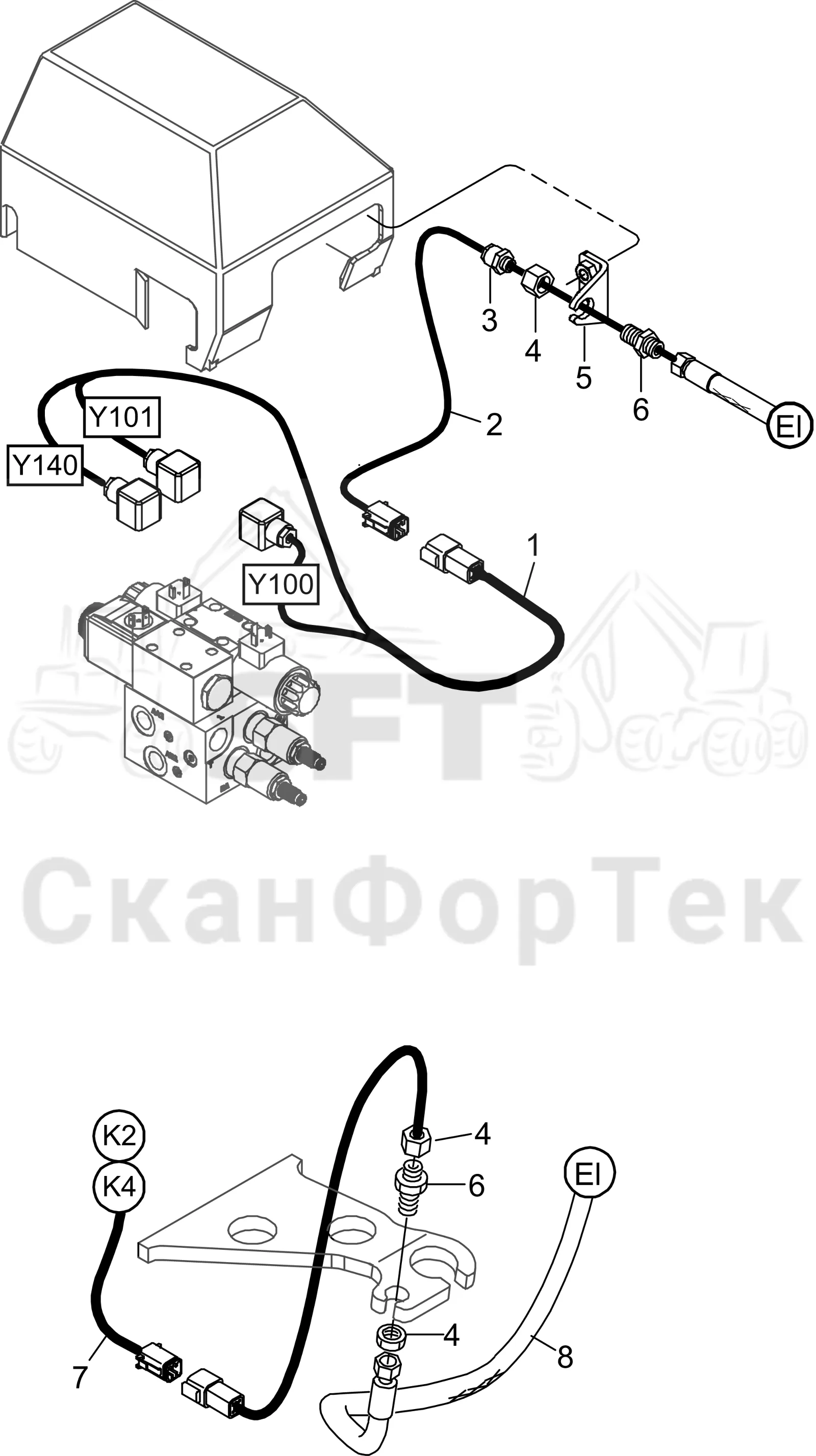Схема: Комплект электрооборудования 3092019157-
