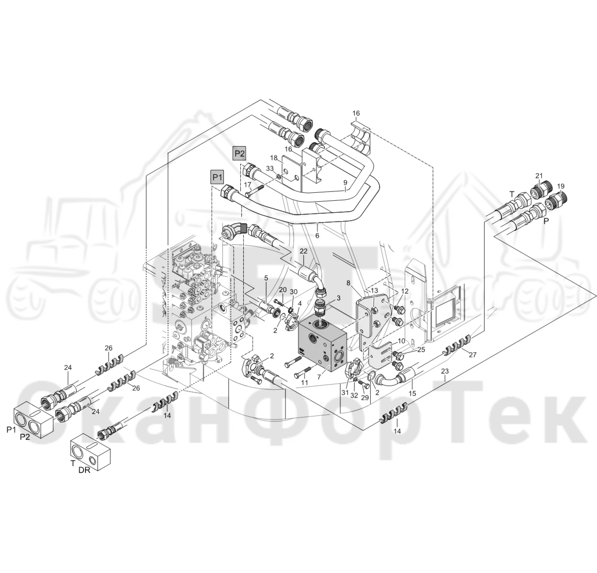 Схема: Система впуска-выпуска 9010053411-
