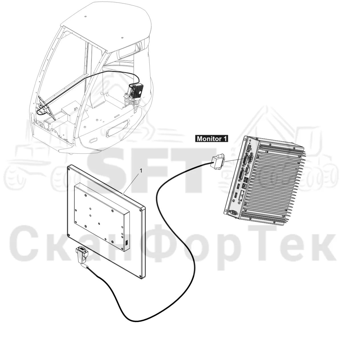 Схема: Дисплейное устройство PC X40, S/N от 9110062241