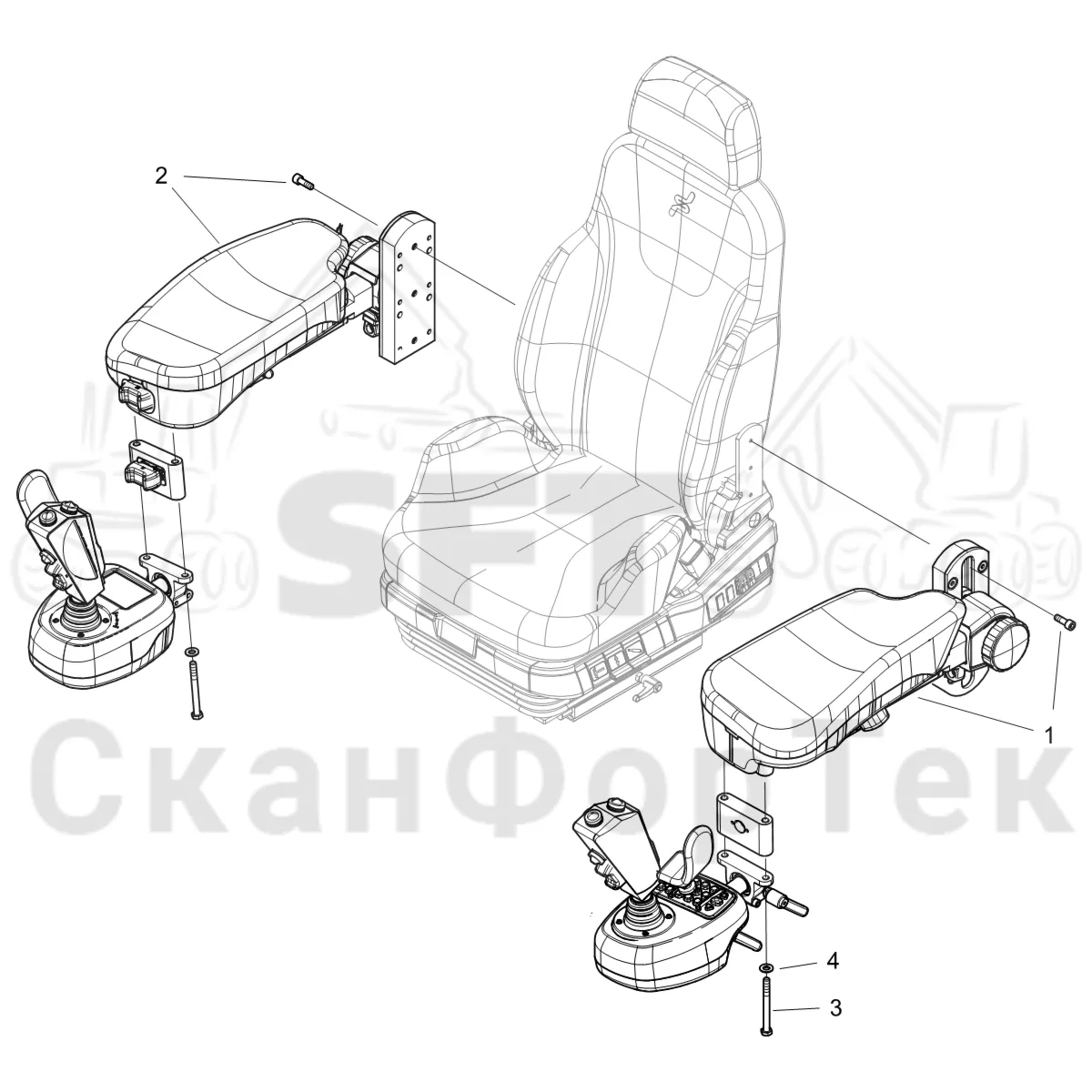 Схема: Подлокотник KCC/EME