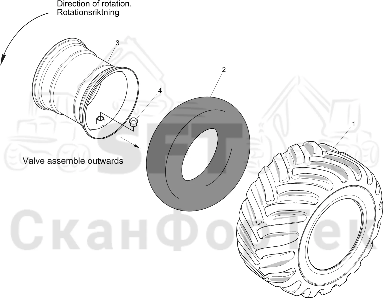 Схема: Nokian 600/50-24,​5 FK TRS2