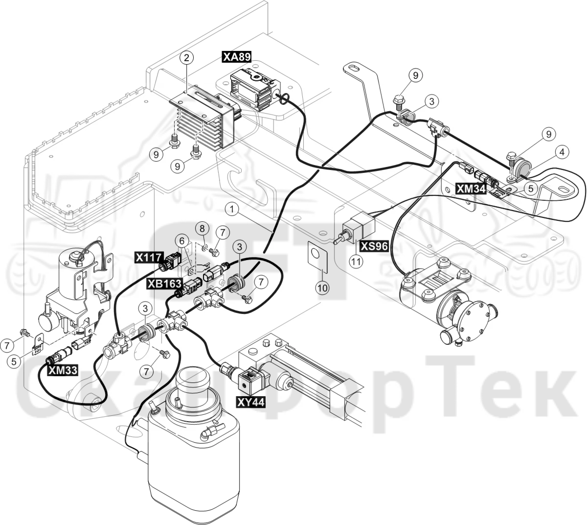 Схема: Комплект электрооборудования,​ advanced