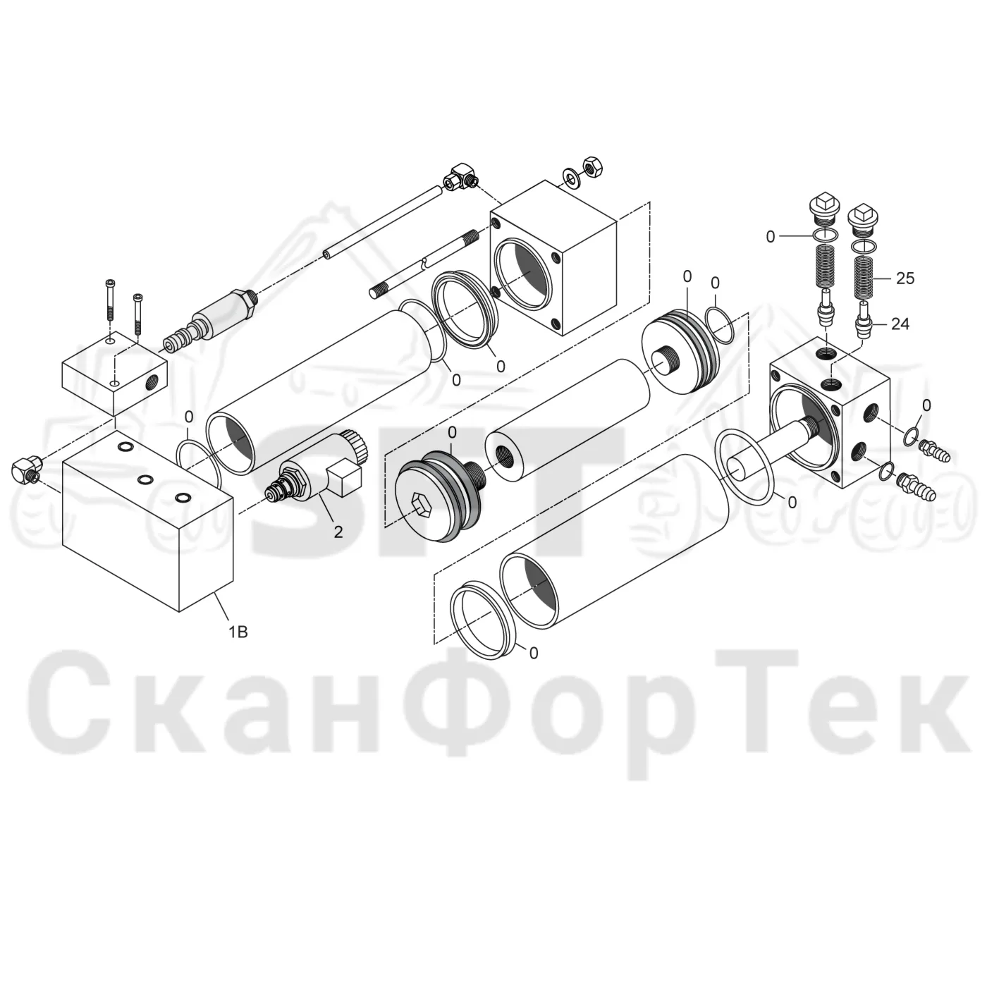 Схема: Корчевка пней Стандартное · Water pump spare parts