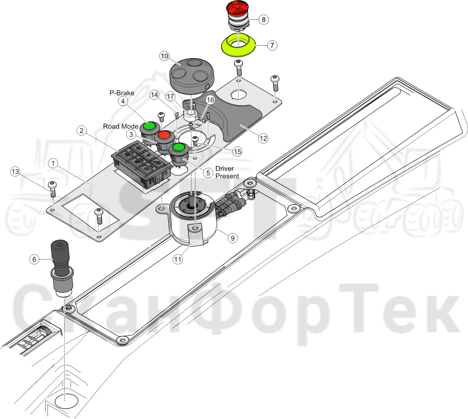 Схема: Приборная панель