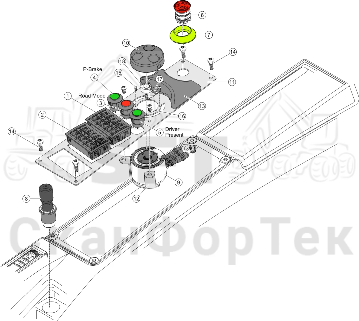Схема: Приборная панель
