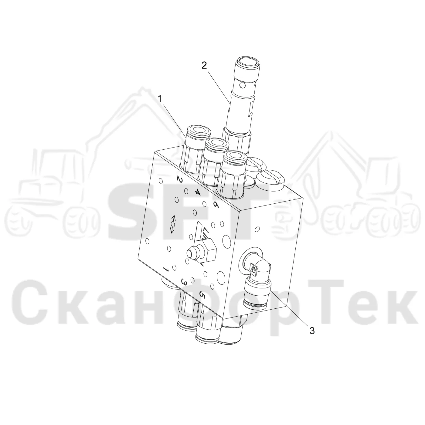 Схема: Коллектор для смазки