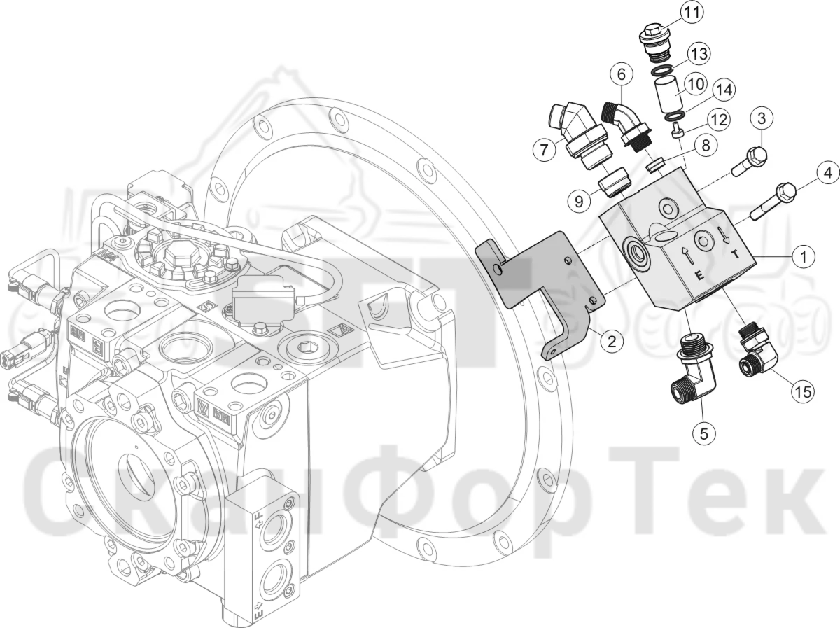 Схема: Обратный клапан