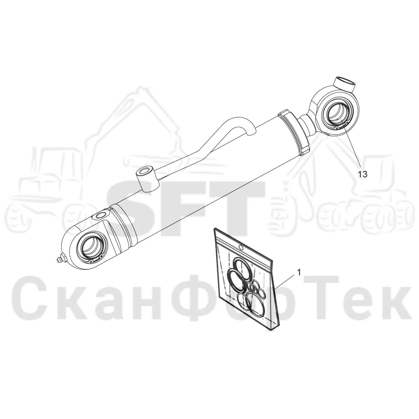 Схема: Передние сучкорезные ножи 1124019087-