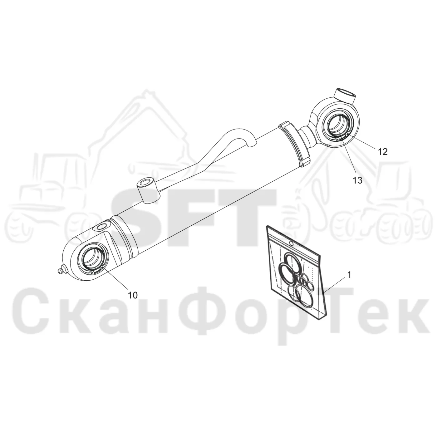 Схема: Запасные части цилиндра