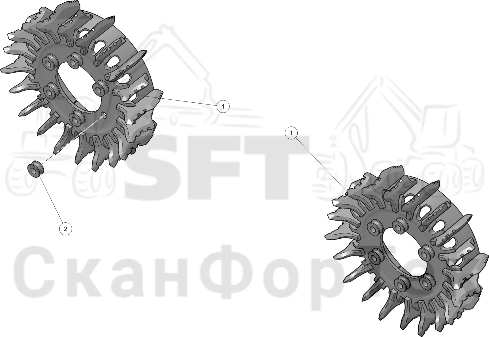 Схема: Подающие ролики · Подающий ролик