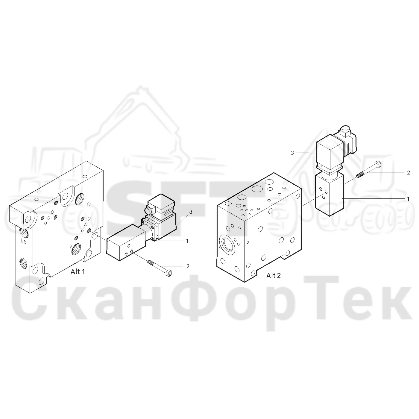 Схема: Левый концевой блок,​ масленка Eco