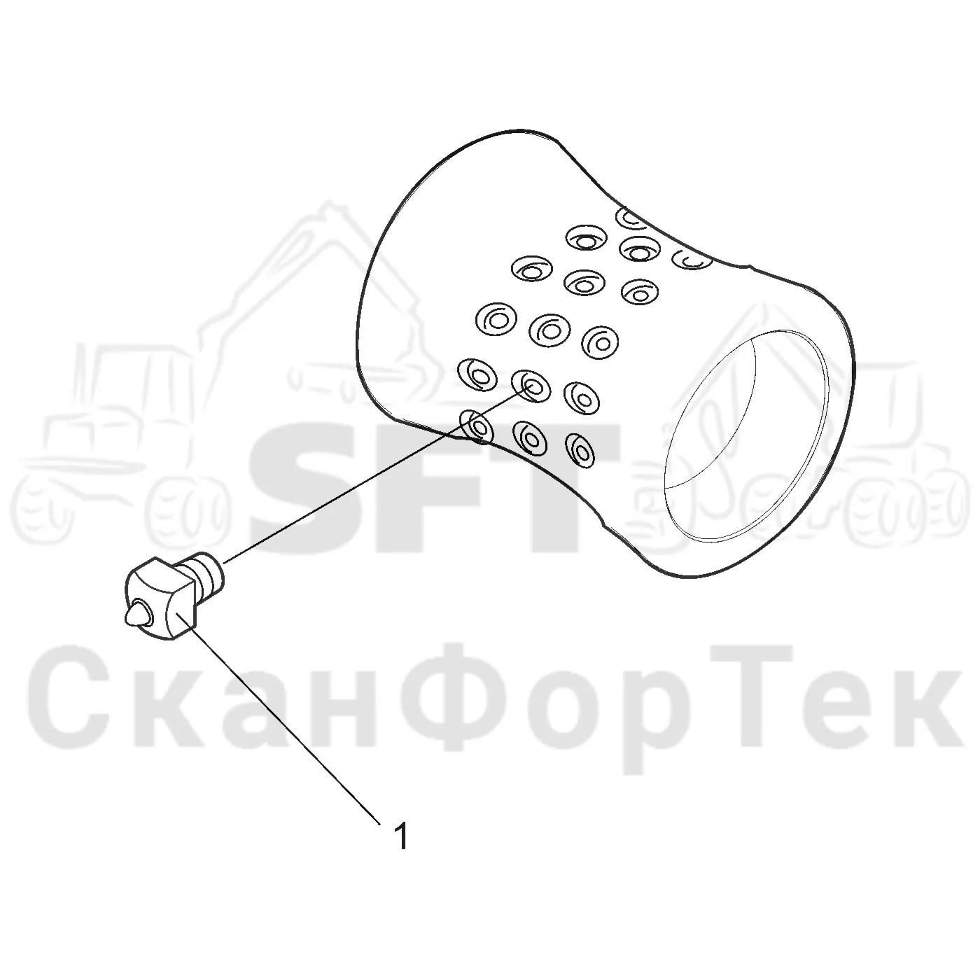 Схема: Опорный ролик передний · Ролик Запчасть