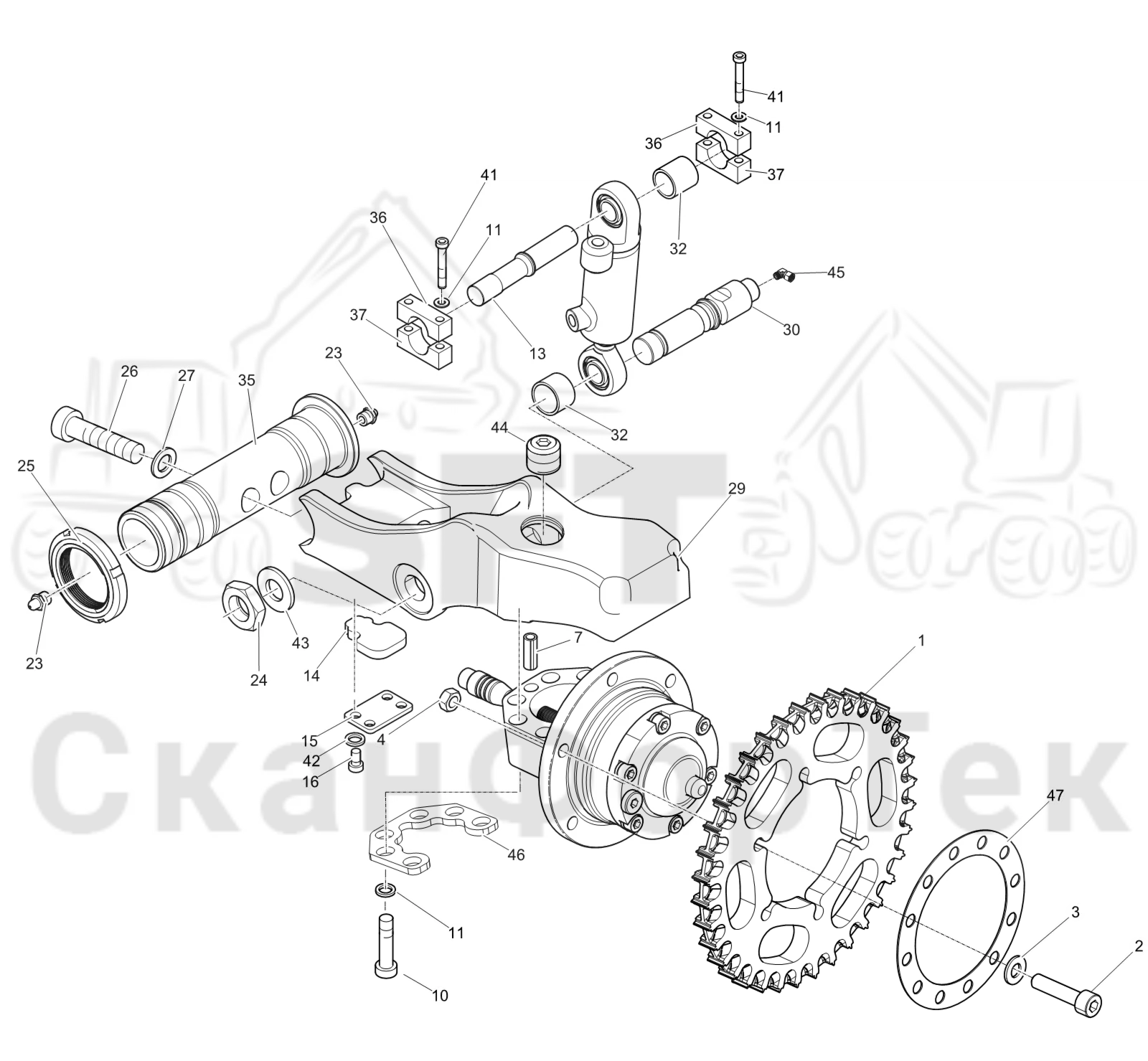 Схема: Электрооборудование устройства резки 3500011784-