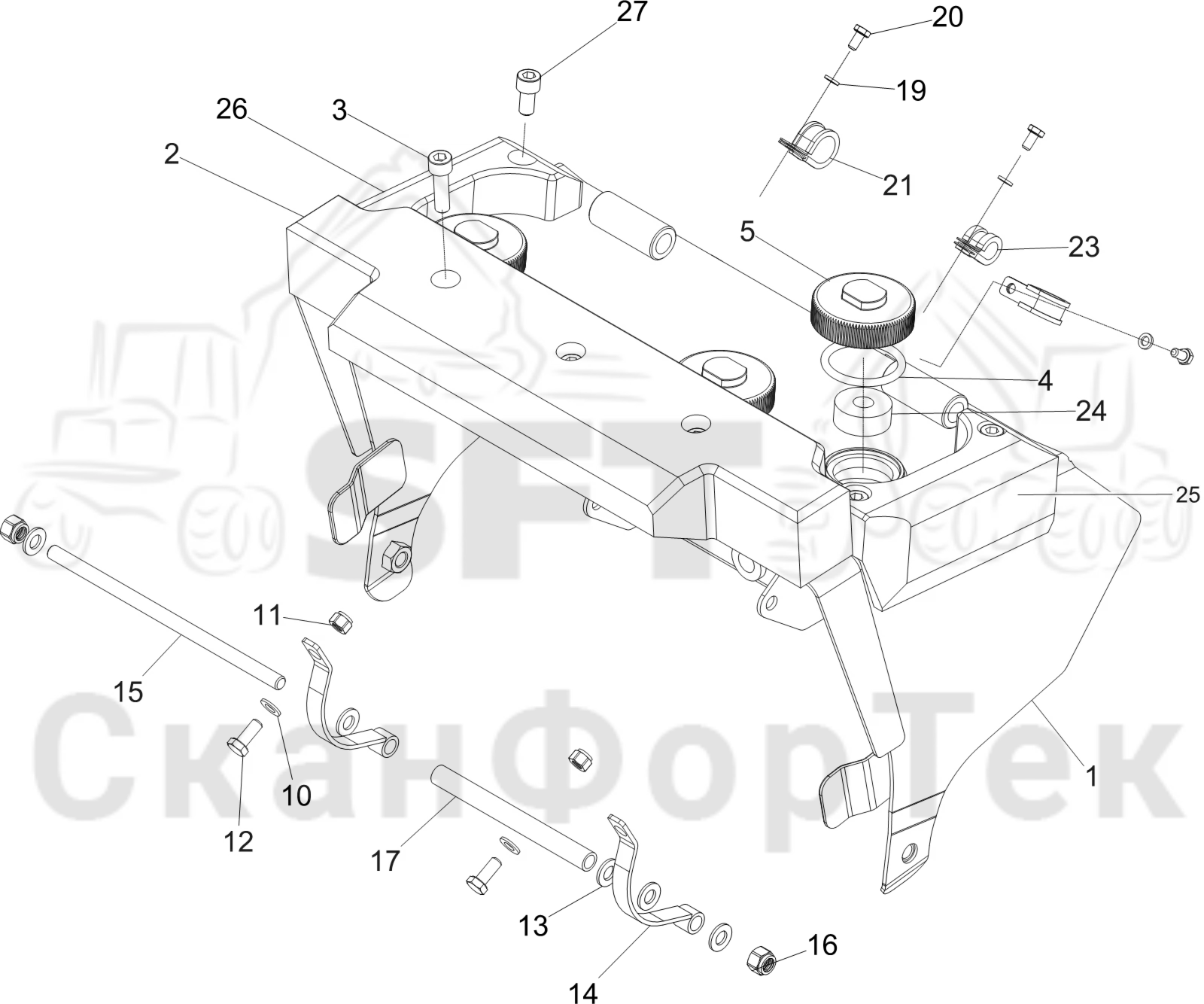 Схема: Бак цветовой маркировки/Маслобак Смазка цепи,​ смазка