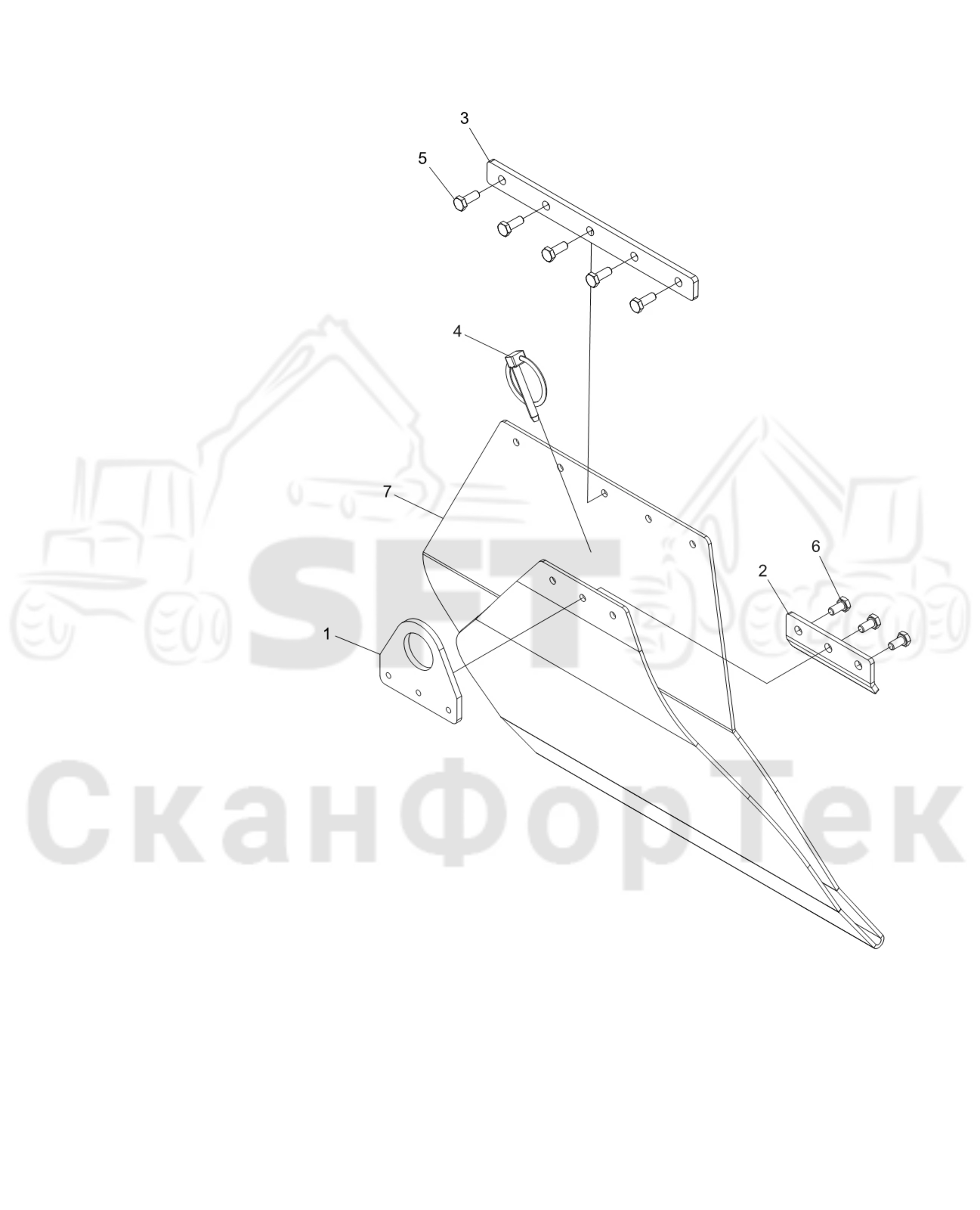Схема: Резиновый щиток