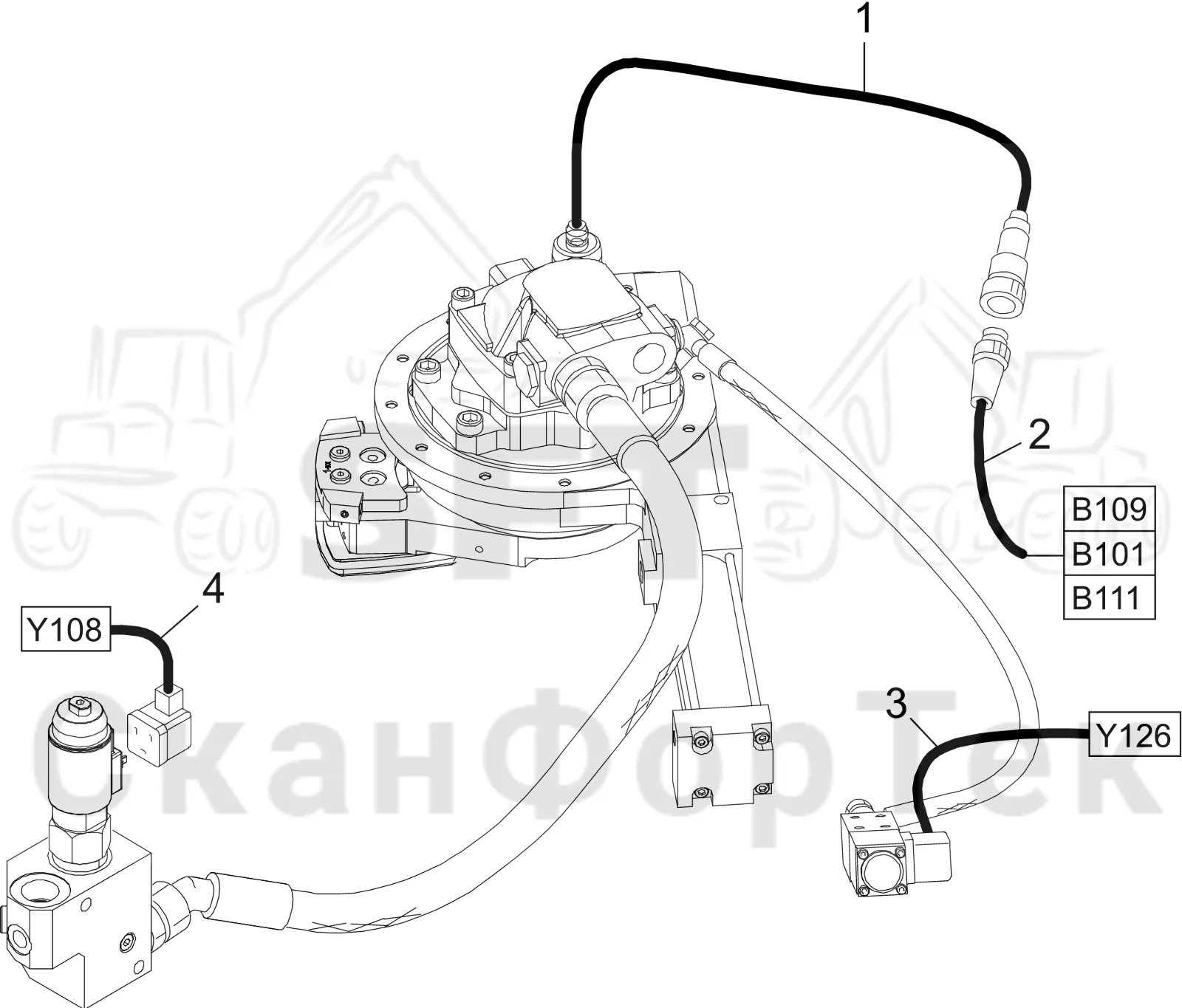 Схема: Комплект электрооборудования 19CC/30CC 3132019011-