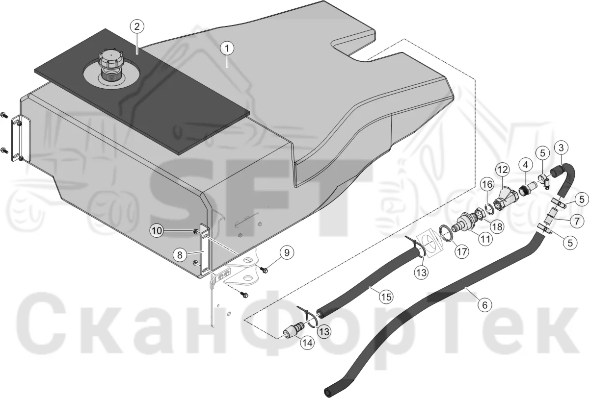 Схема: Бак