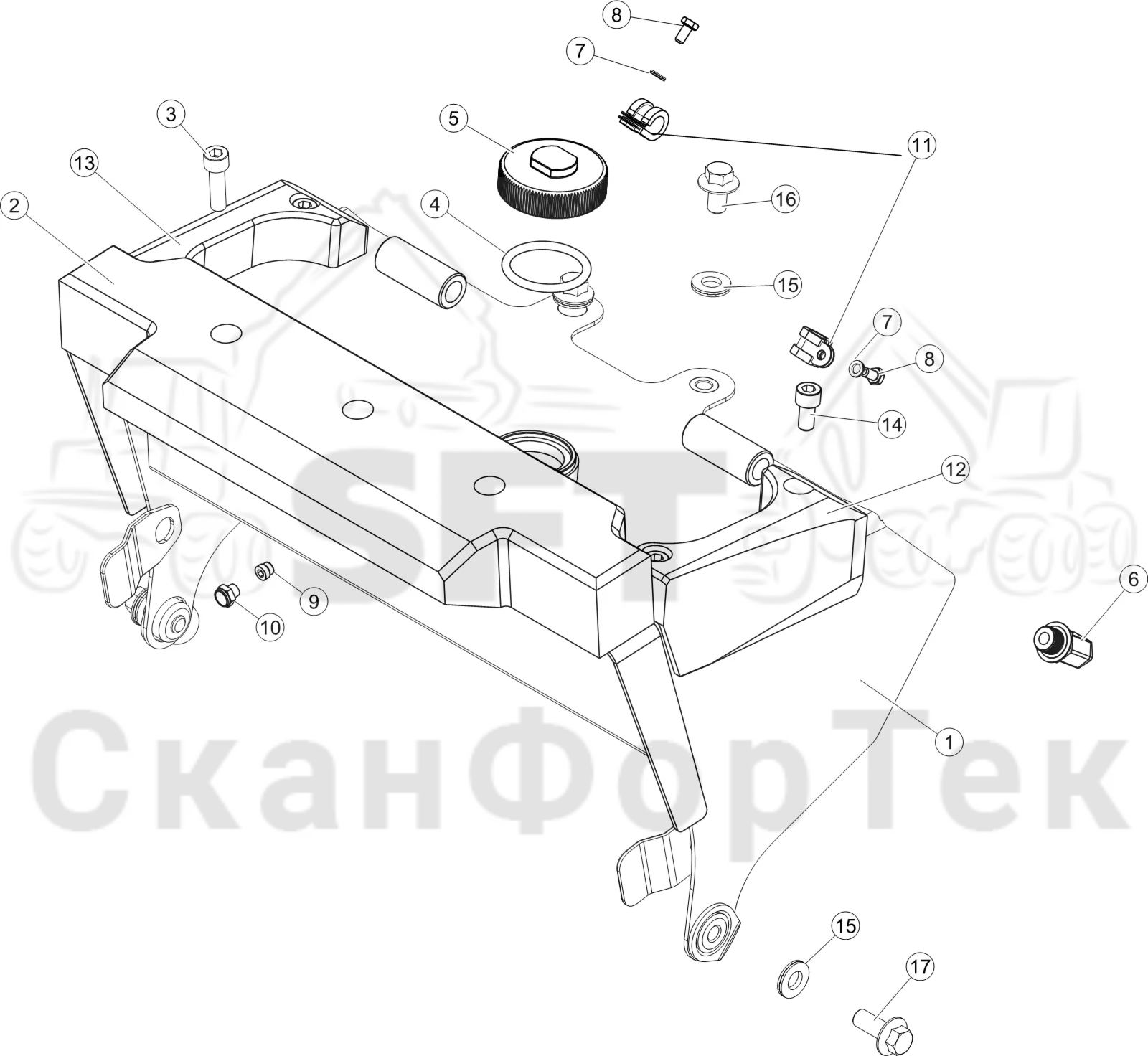 Схема: Маслобак 1144022637-