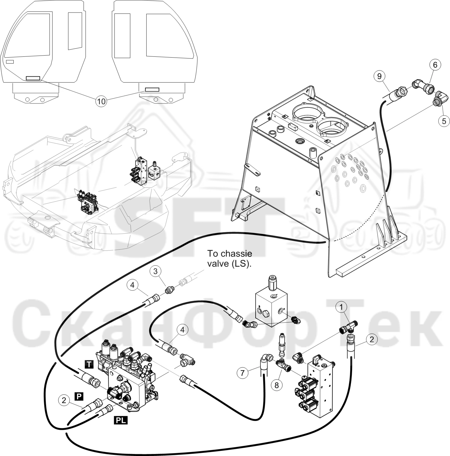 Схема: Гидравлика