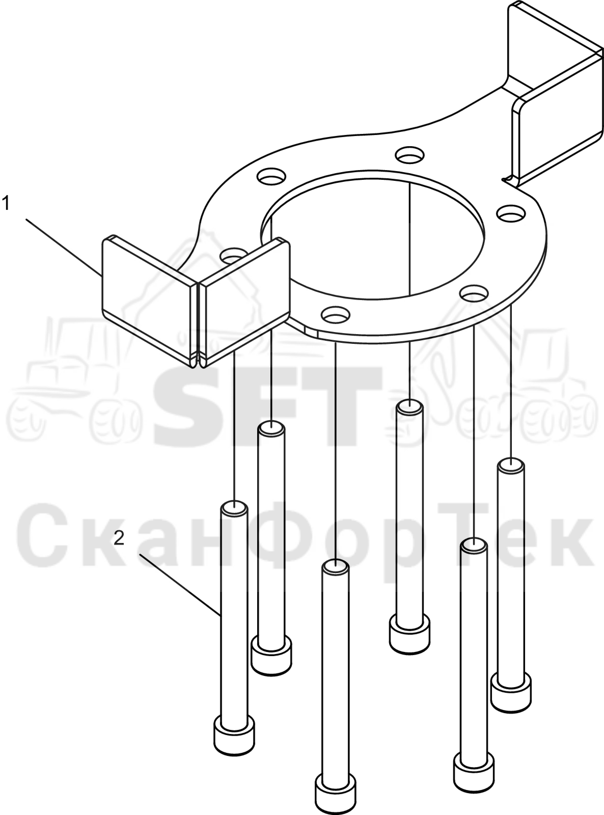 Схема: Поворотное устройство/защита
