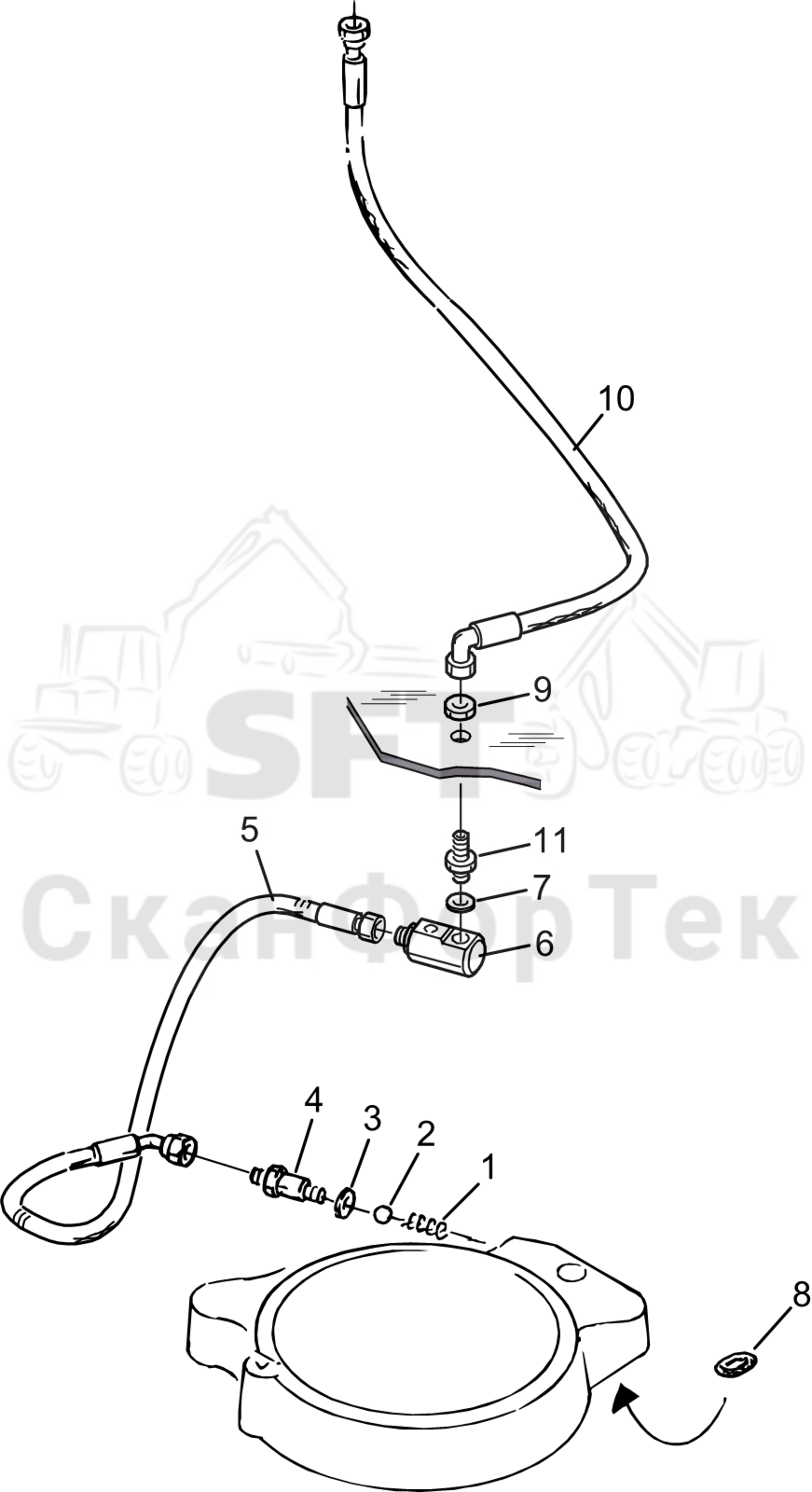 Схема: Корчевка пней