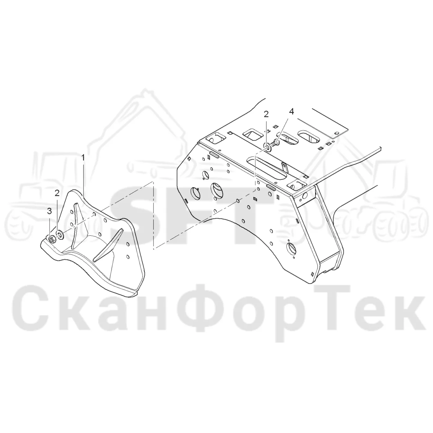Схема: Верхний сучкорезный нож  KVK A,​ Без окорки