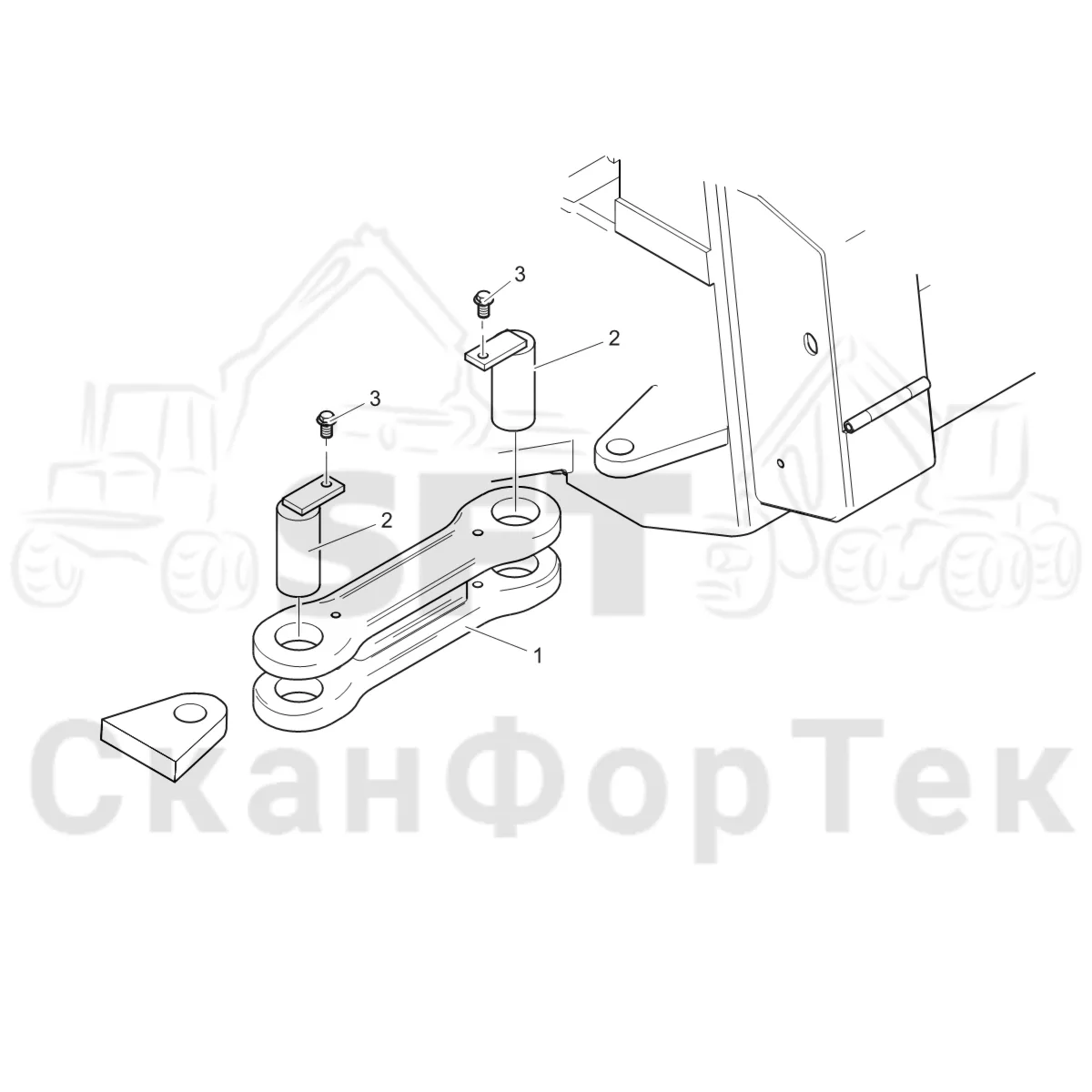 Схема: Фиксатор сочленения