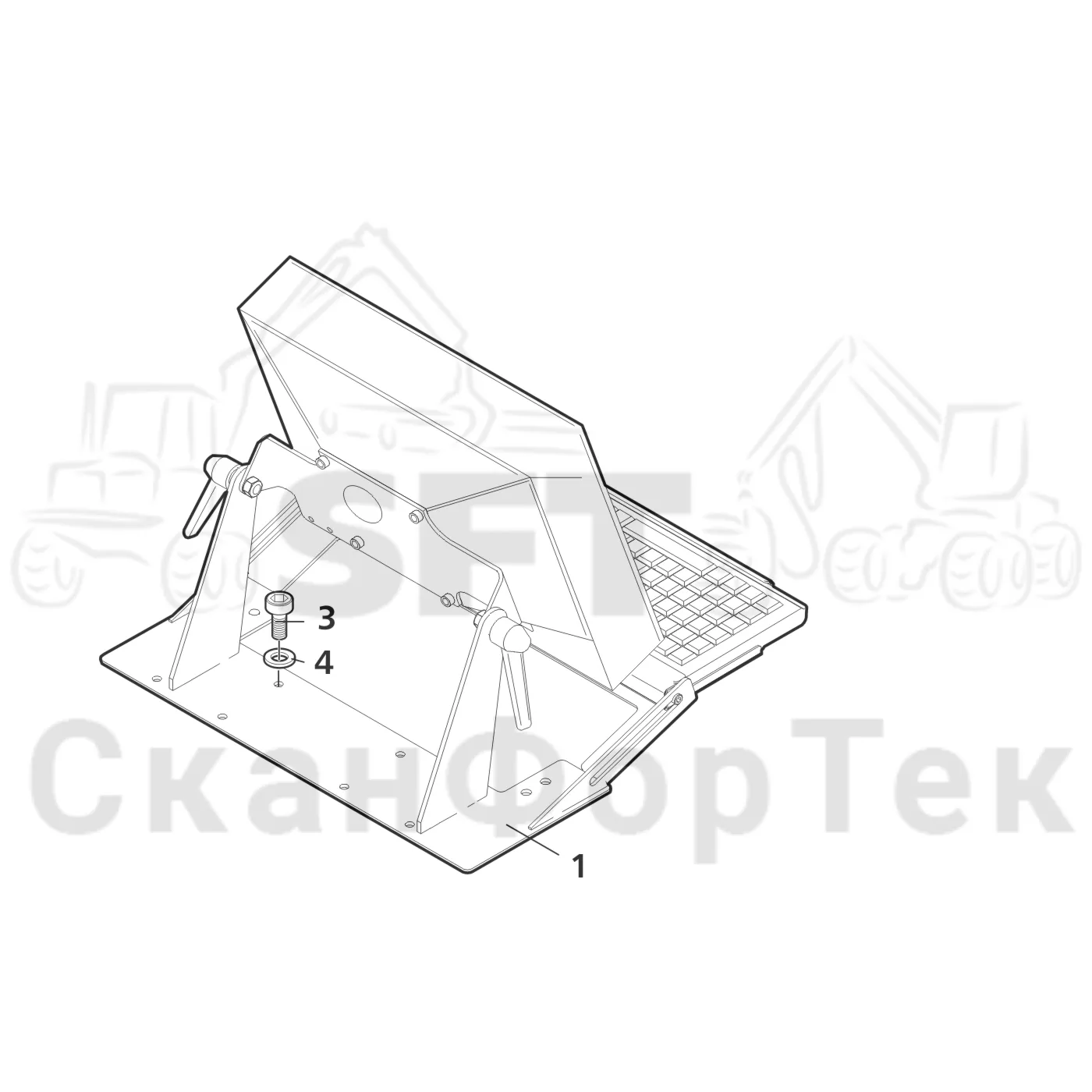 Схема: Mounting display