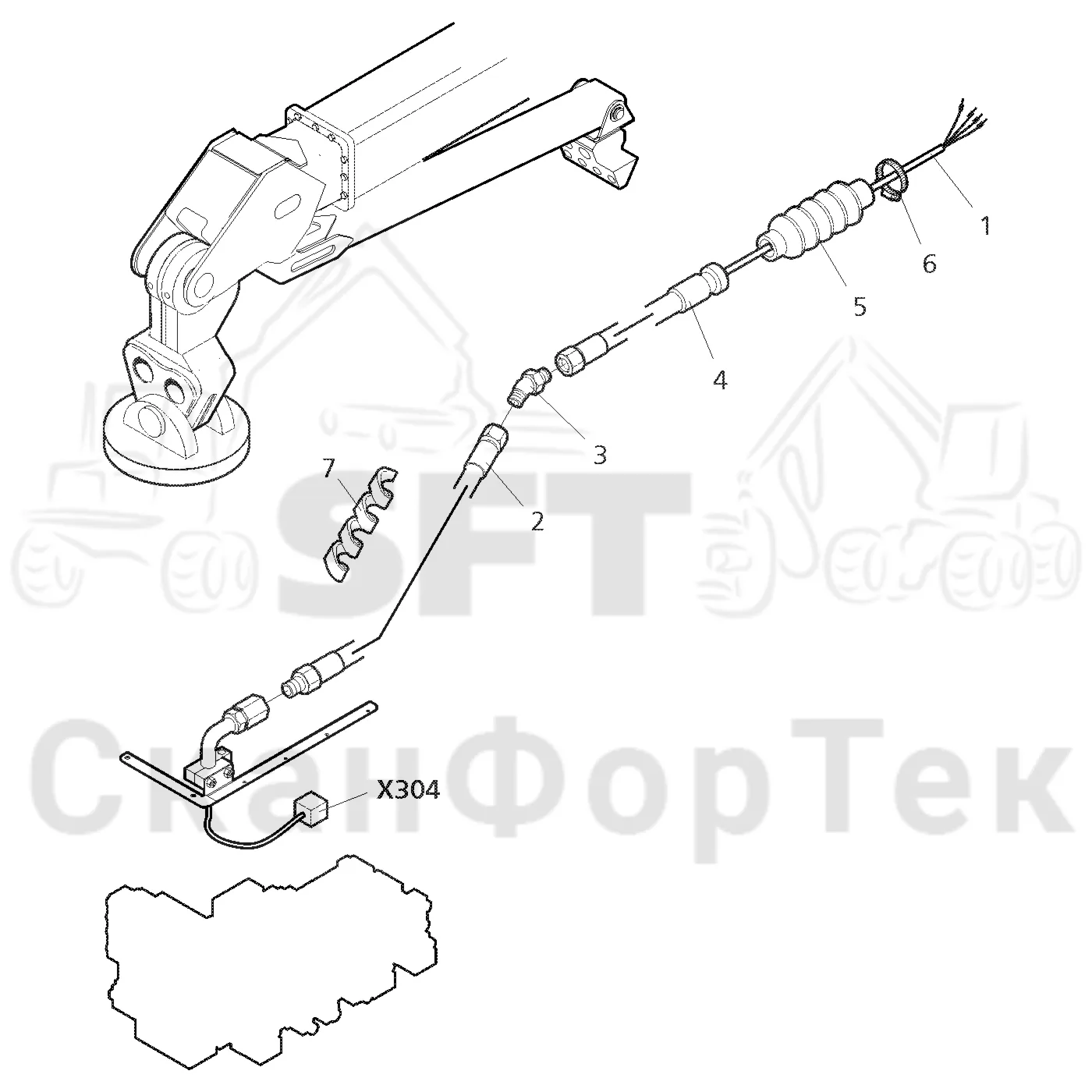 Схема: Crane-head CRH 18 electric