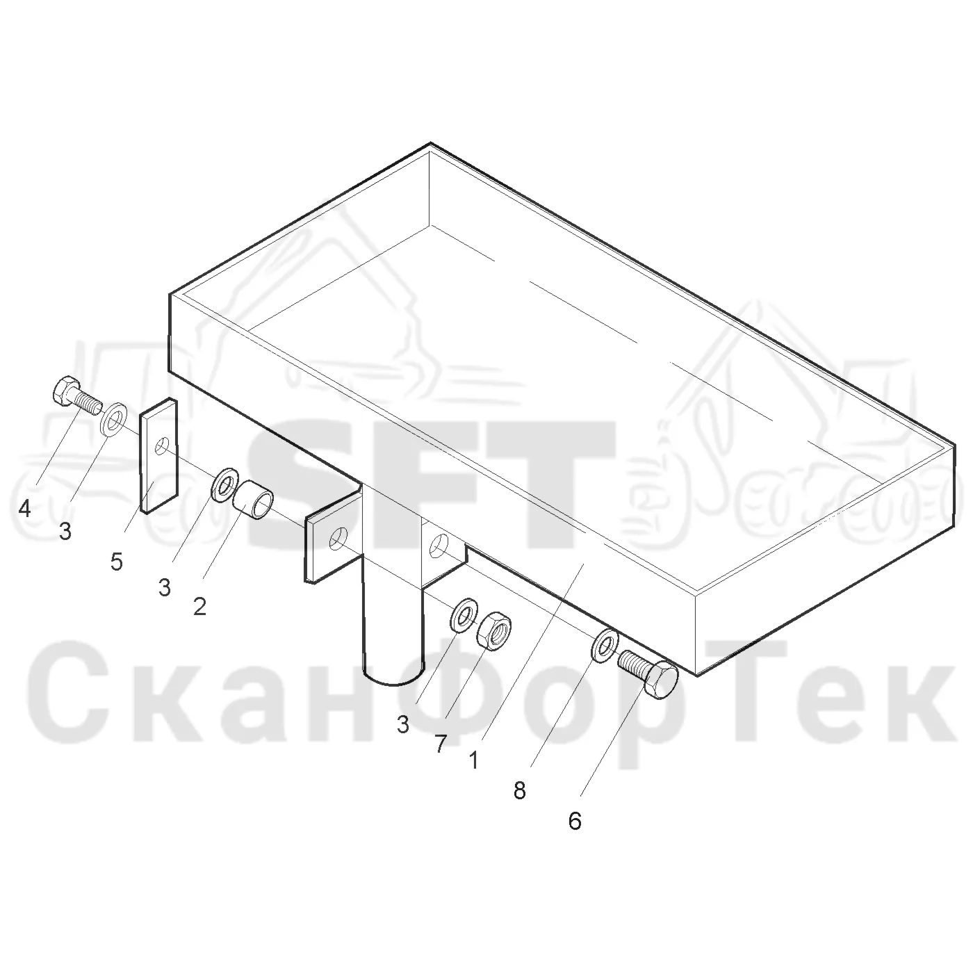 Схема: Tool box holder