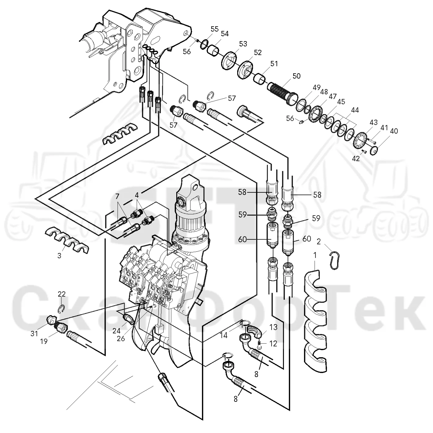 Схема: Crane head 1600-1450 BBR 15 10570-