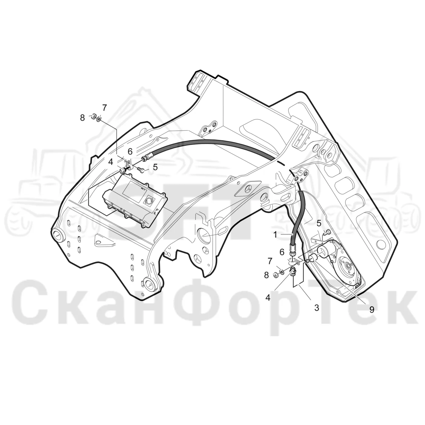 Схема: Электрооборудование устройства резки