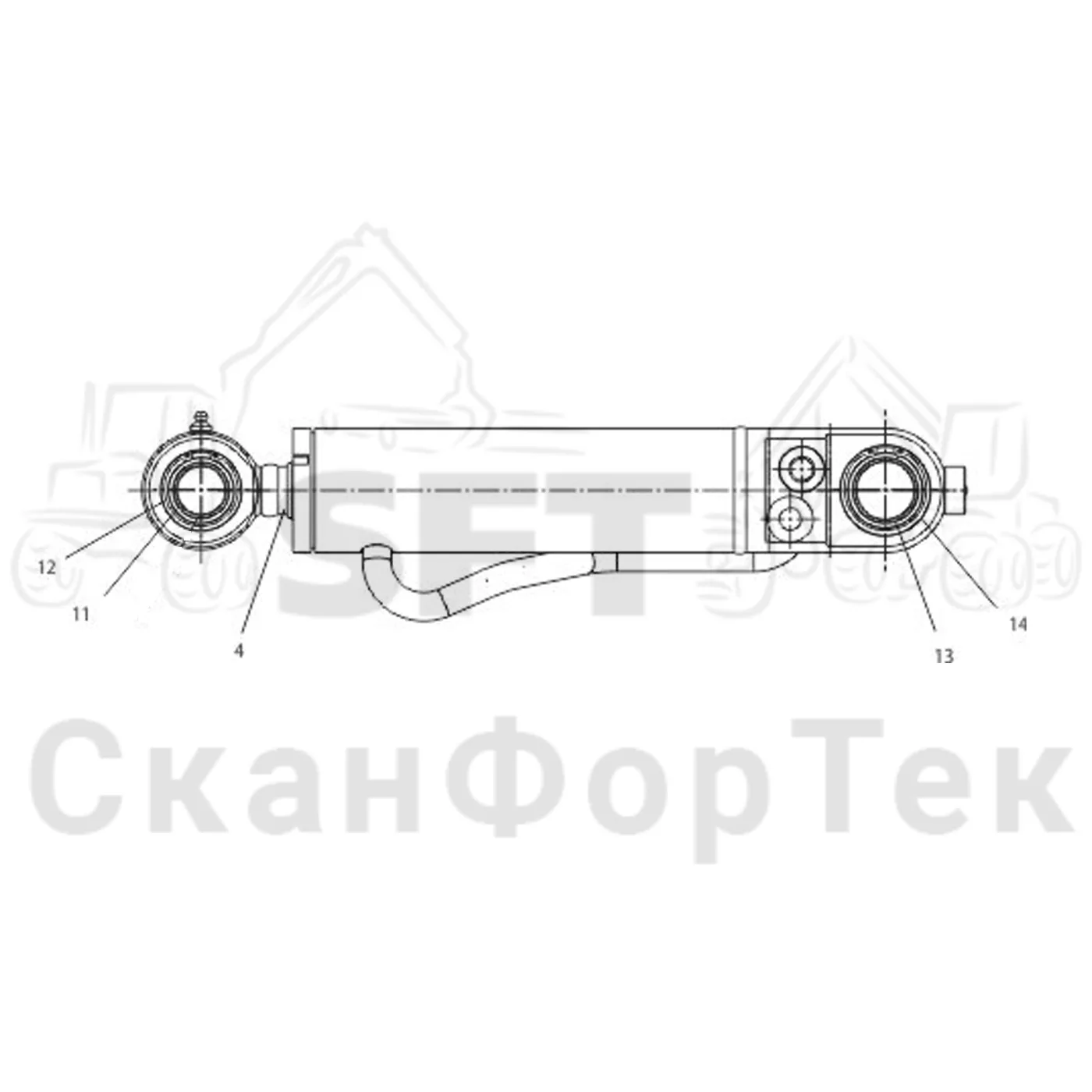 Схема: Запасные части цилиндра
