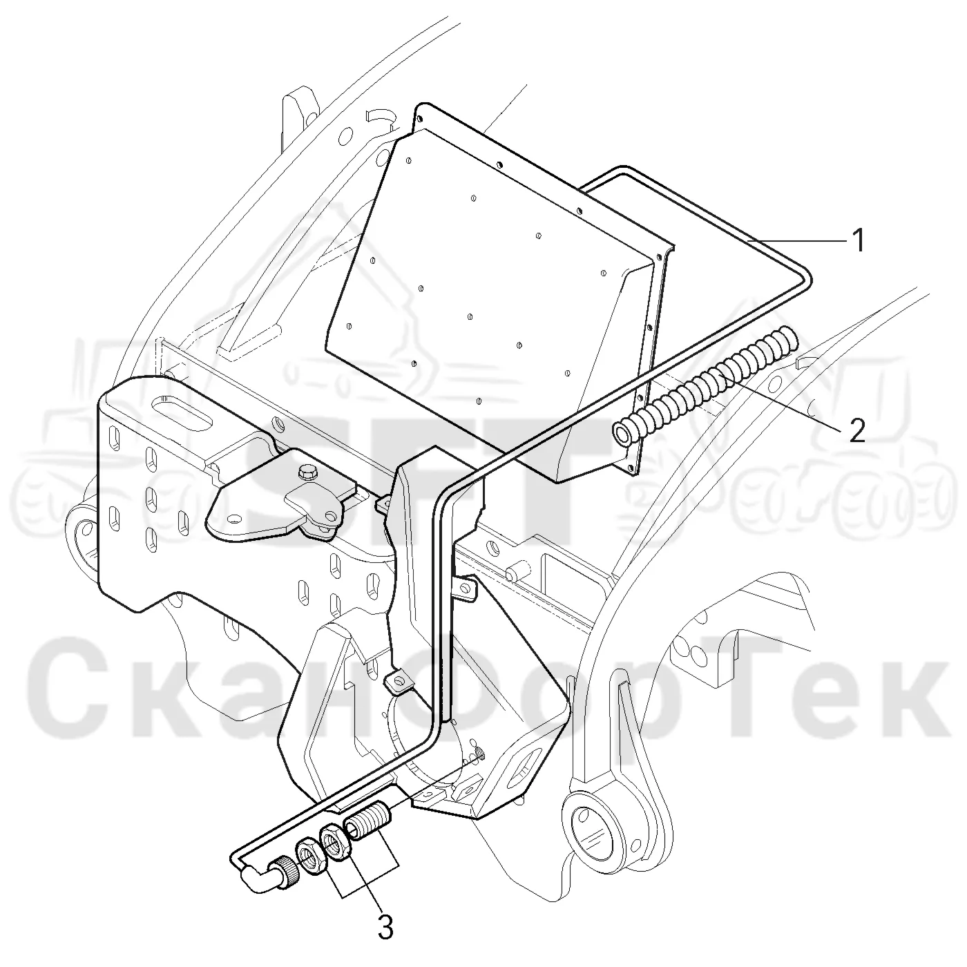 Схема: Cutting unit electrics topsaw